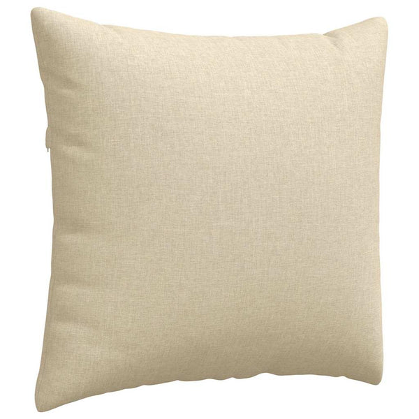 vidaXL Coussins de canapé 2 pcs Crème 45 x 45 cm Tissu