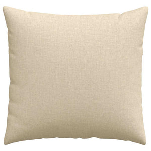 vidaXL Coussins de canapé 2 pcs Crème 45 x 45 cm Tissu