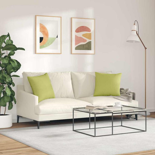 Hellgrüne Sofakissen 2er Set, 45x45 cm