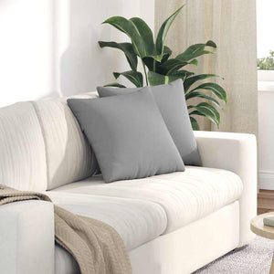Sofakissen 2er Set Wolkengrau 45x45 cm