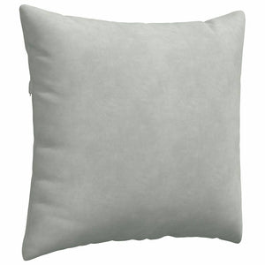 Sofakissen 2er Set Hellgrau Cord 45x45 cm