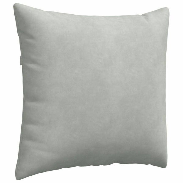 Sofakissen 2er Set Hellgrau Cord 45x45 cm