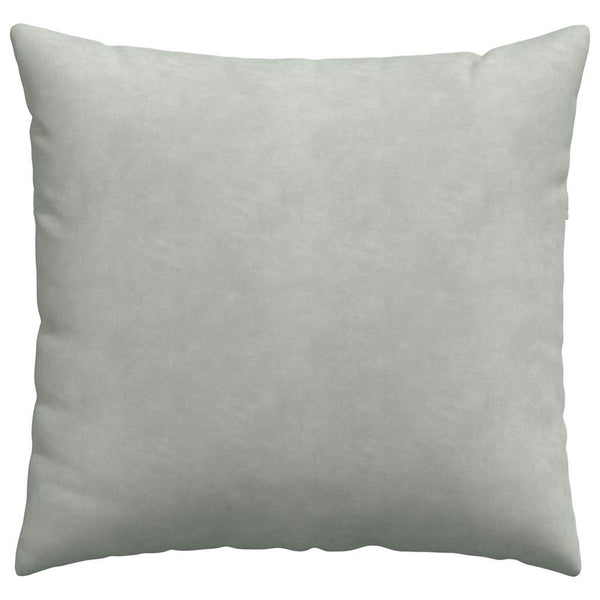 Sofakissen 2er Set Hellgrau Cord 45x45 cm