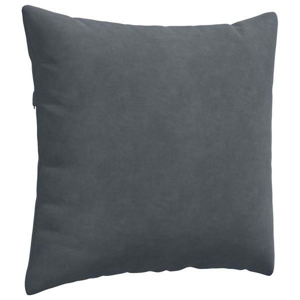 Sofakissen 2er Set Dunkelgrau Cord 45x45 cm