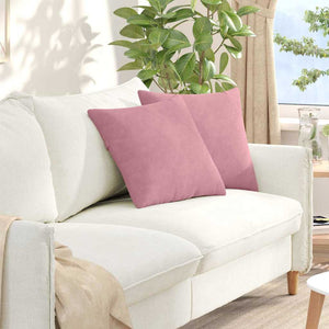 Sofakissen 2er Set Rosa Cord 45x45 cm