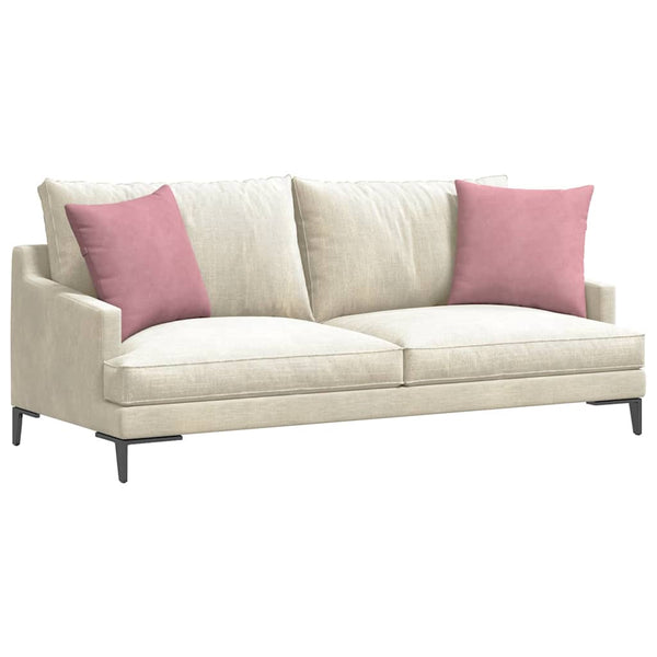 Sofakissen 2er Set Rosa Cord 45x45 cm