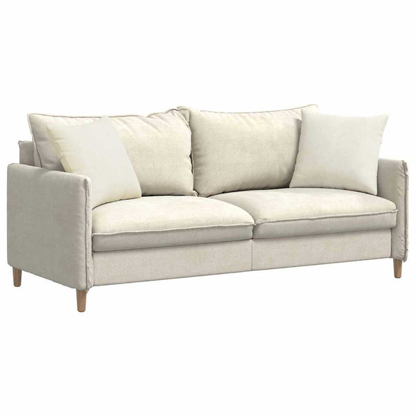 Sofakissen 2er Set Creme Cord 45x45 cm
