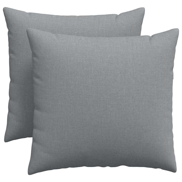 Sofakissen 2er-Set Hellgrau 50x50 cm