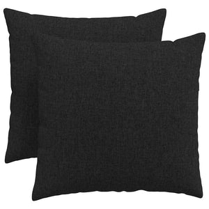 Schwarze Sofakissen 2er-Set, 50x50 cm