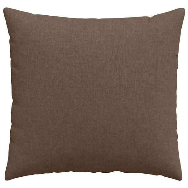 vidaXL Coussins de canapé 2 pcs Marron 50 x 50 cm Tissu
