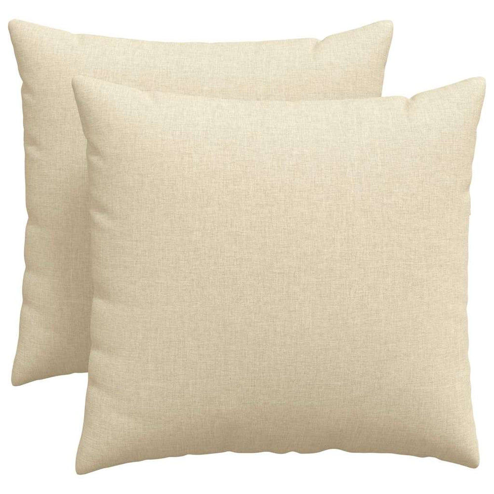Sofakissen 2er Set Creme 50x50 cm