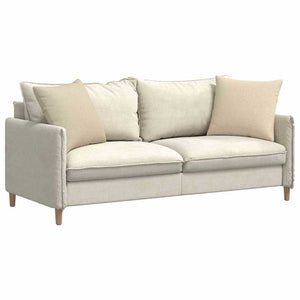 Sofakissen 2er Set Creme 50x50 cm