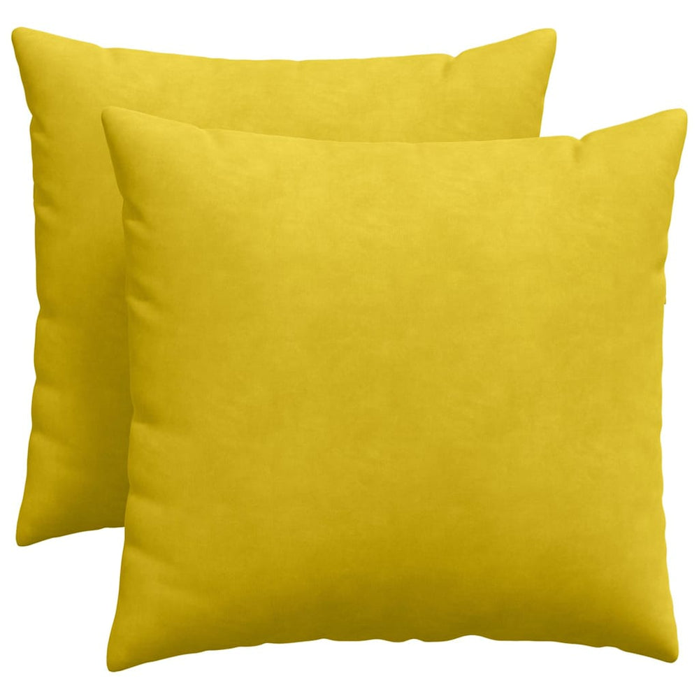 Gelbe Sofakissen 50x50 cm, 2er-Set Cord