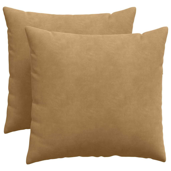 Sofakissen Braun Cord 50x50cm 2er Set