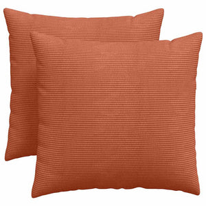 Sofakissen 2er Set Rot-Orange Cord 50x50