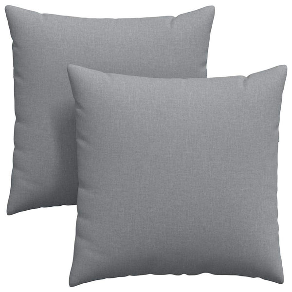 Sofakissen 2er Set Hellgrau 60x60 cm