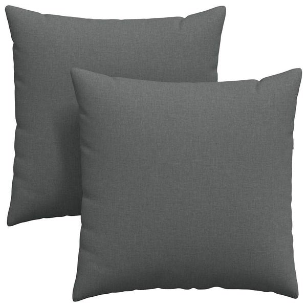 Sofakissen 2er Set Dunkelgrau 60x60 cm