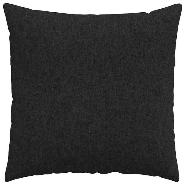 vidaXL Coussins de canapé 2 pcs Noir 60 x 60 cm Tissu