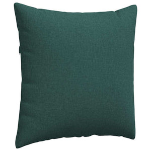 vidaXL Coussins de canapé 2 pcs Vert foncé 60 x 60 cm Tissu