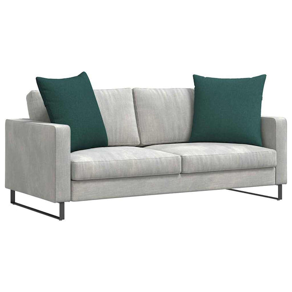 vidaXL Coussins de canapé 2 pcs Vert foncé 60 x 60 cm Tissu