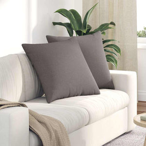 Sofakissen 2er Set Taupe 60x60 cm