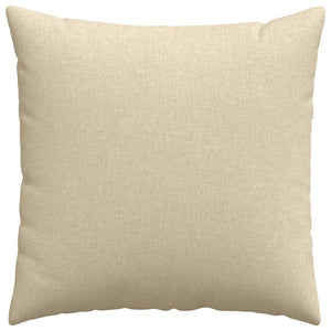 vidaXL Coussins de canapé 2 pcs Crème 60 x 60 cm Tissu