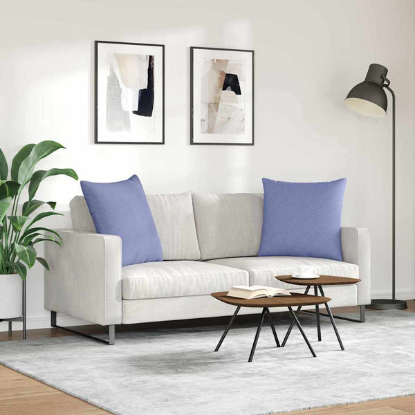 Sofakissen 2er-Set Jeans Blau 60x60 cm