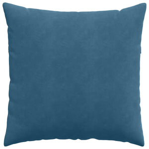 2er Set Sofakissen Blau Cord 60x60 cm