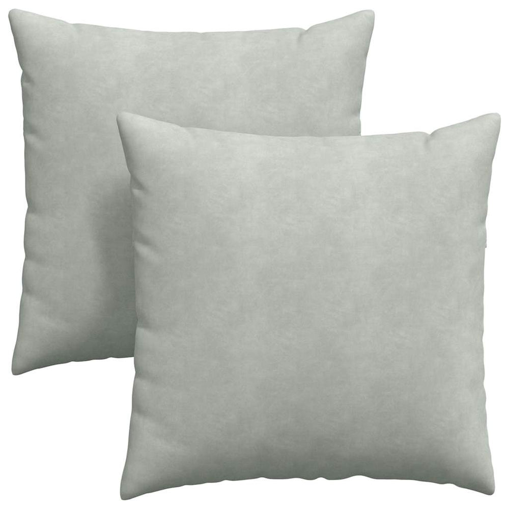 Sofakissen 2er Set Hellgrau Cord 60x60
