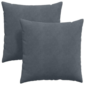 Sofakissen Dunkelgrau Cord 60x60cm 2er-Set