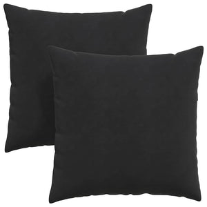 Sofakissen 60x60 cm Schwarz Cord 2er-Set