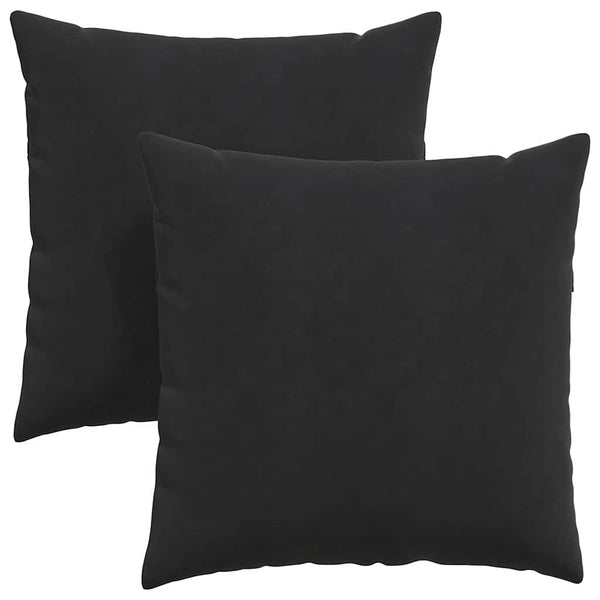 Sofakissen 60x60 cm Schwarz Cord 2er-Set