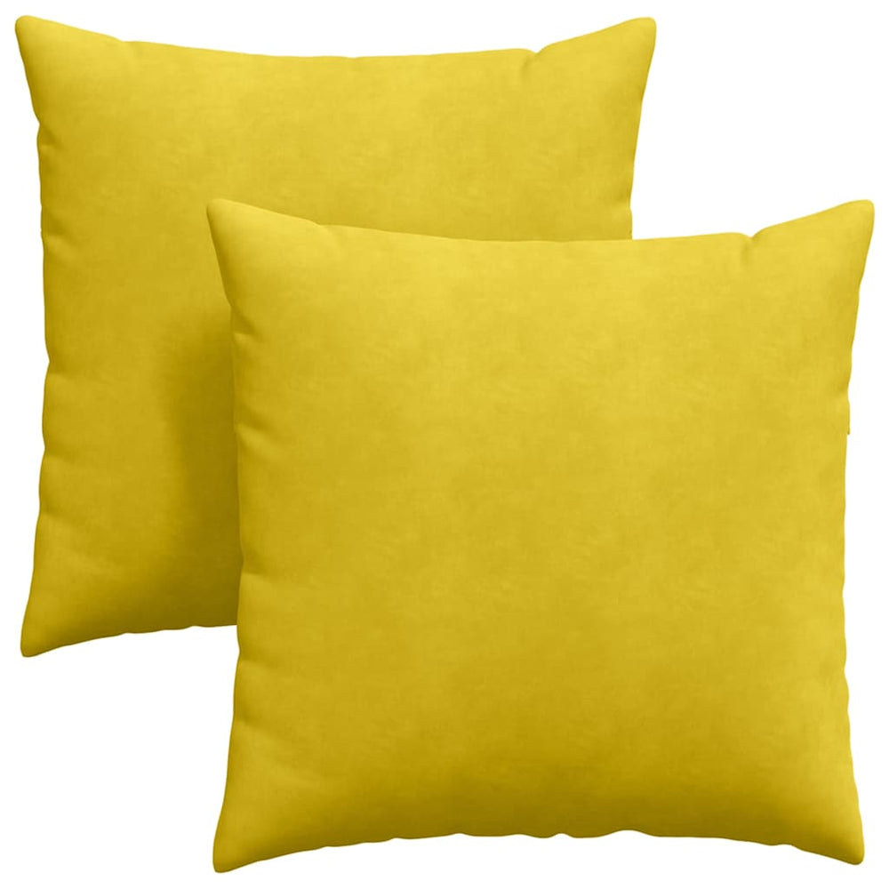 Sofakissen Gelb Cord 60x60 cm 2er-Set