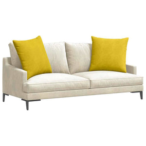 Sofakissen Gelb Cord 60x60 cm 2er-Set