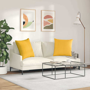 Sofakissen Gelb Cord 60x60cm 2er-Set