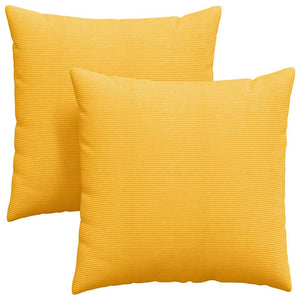 Sofakissen Gelb Cord 60x60cm 2er-Set