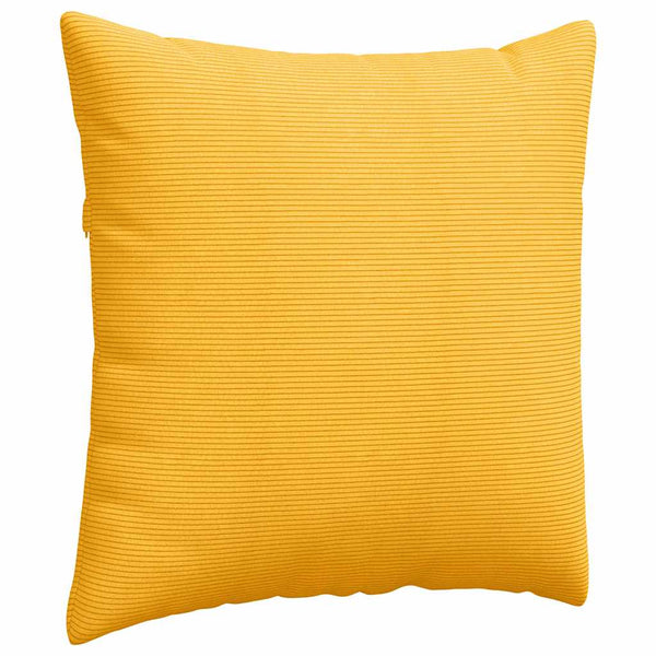 Sofakissen Gelb Cord 60x60cm 2er-Set