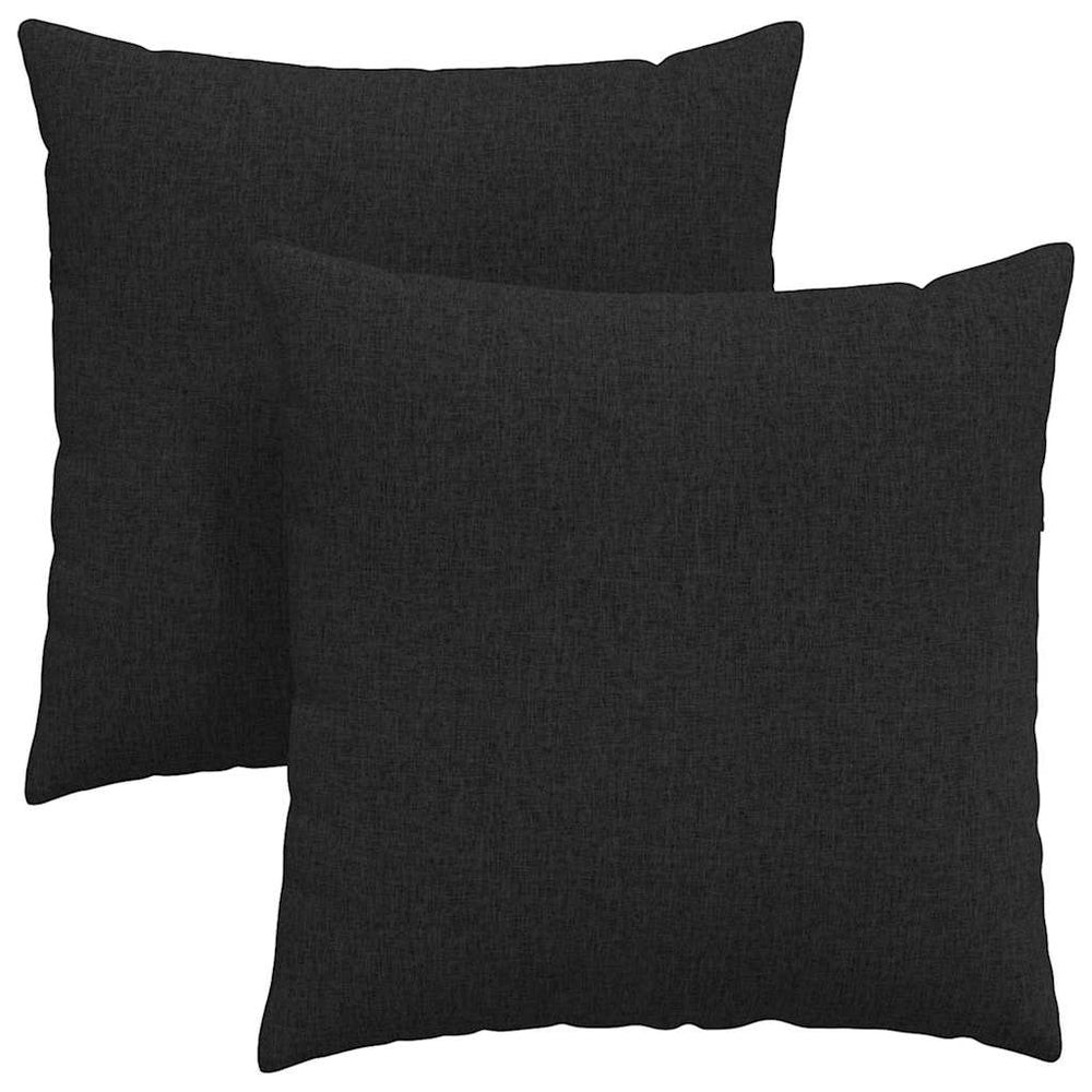 Schwarze Sofakissen 80x80cm, 2er-Set