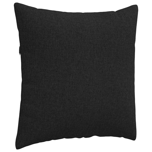 Schwarze Sofakissen 80x80cm, 2er-Set