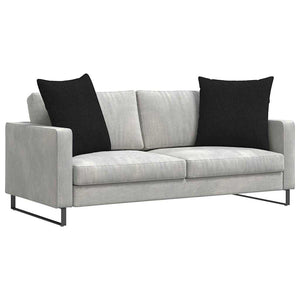 Schwarze Sofakissen 80x80cm, 2er-Set