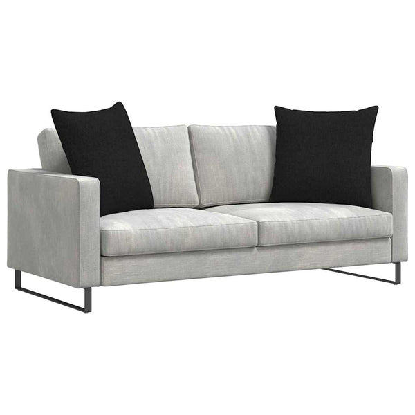 Schwarze Sofakissen 80x80cm, 2er-Set