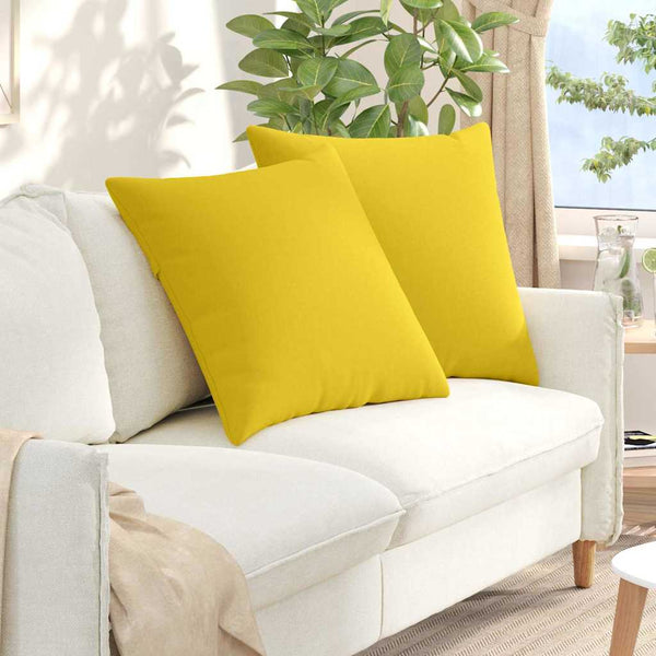 Sofakissen Gelb 80x80 cm 2er-Set