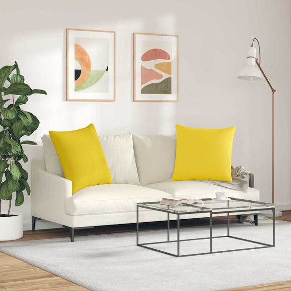 Sofakissen Gelb 80x80 cm 2er-Set