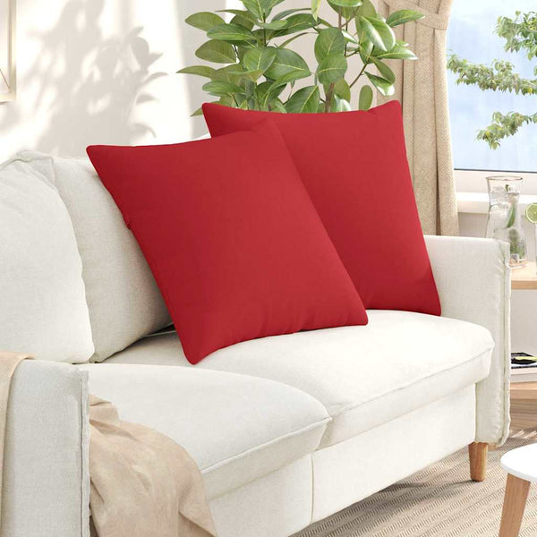Sofakissen 2er Set Rot 80x80 cm