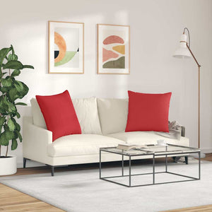 Sofakissen 2er Set Rot 80x80 cm
