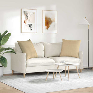 Sofakissen 2er Set Grau-Grün Cord 80x80cm