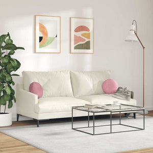 Samt Sitzkissen Rosa 2er Set Ø30cm
