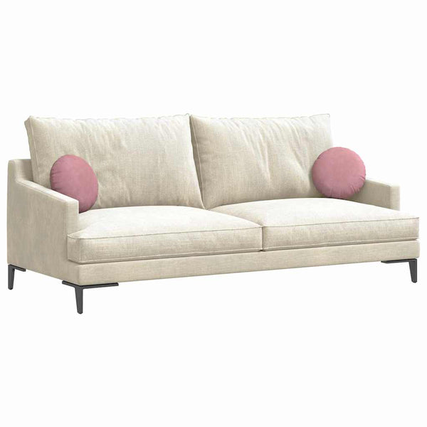 Samt Sitzkissen Rosa 2er Set Ø30cm