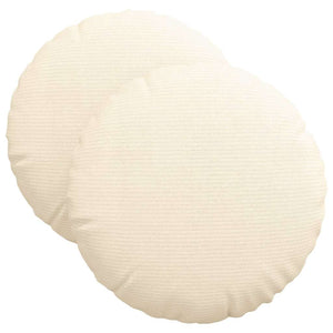 Sitzkissen 2er-Set Creme Cord Ø40cm