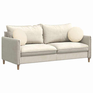 Sitzkissen 2er-Set Creme Cord Ø40cm